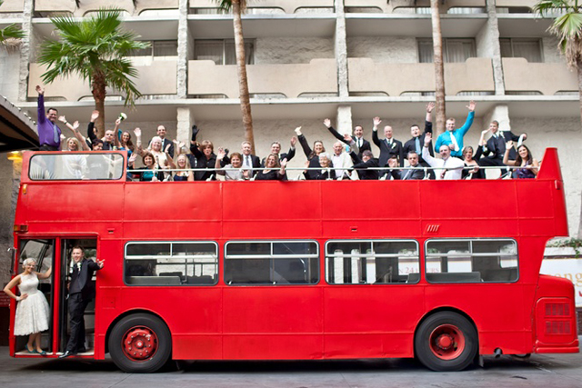 Las Vegas Red Tourist City Tour Bus